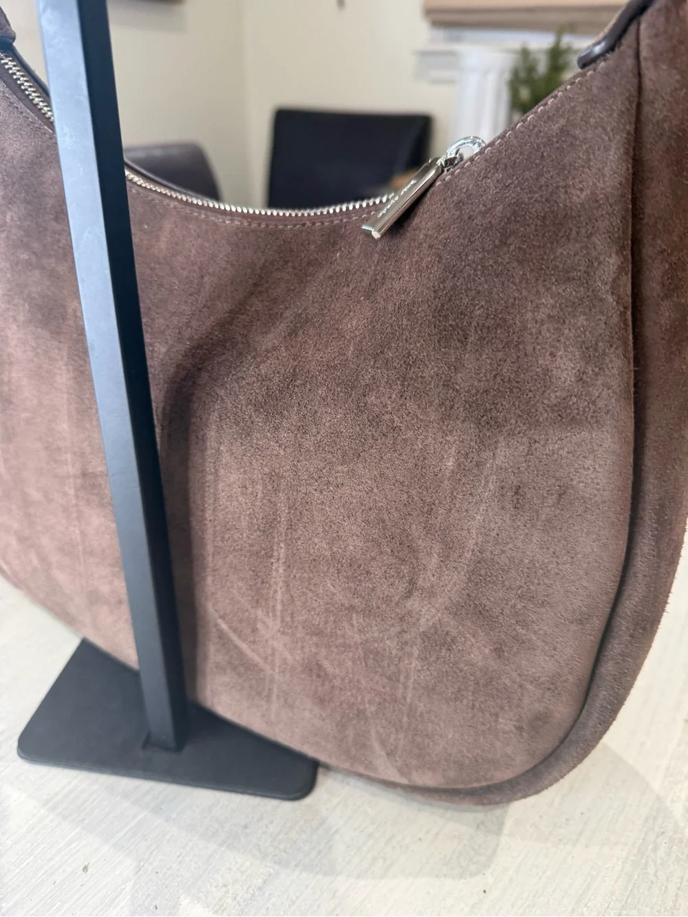 kate spade Kayla  Brown Studded Suede Hobo/Shoulder Bag